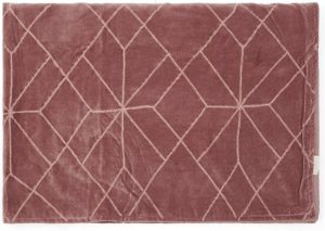 Ballad Mauve Velvet Throw 180x130