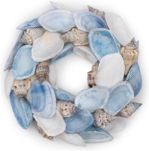 Blue Sea Shell Wreath Dia 15