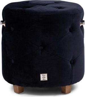 Bowery Footstool Vel III Indigo