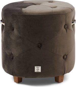 Bowery Footstool Vell III Anthra