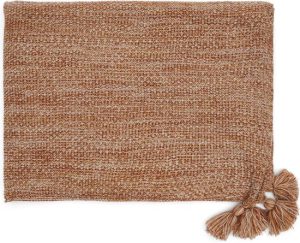 Desert Knitted Throw 180x130 brown