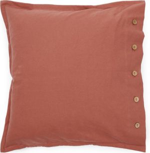 Fleurs Button Pillow Cover