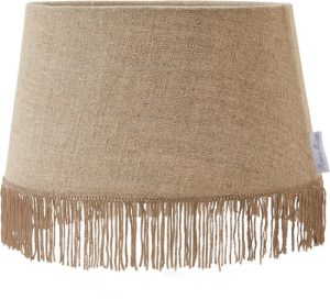 Fringes Lampshade flax 25x30