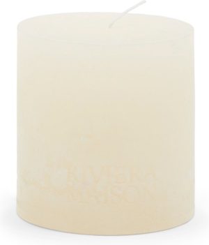 Pillar Candle Rustic white 10x10