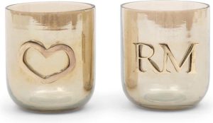 RM Love Votive Box gold 2 pieces