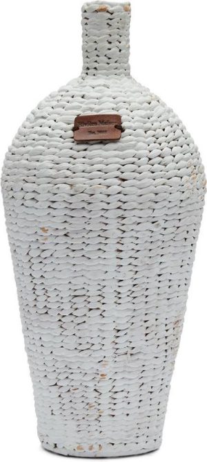 RM Water Hyacinth Vase white