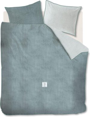 Riviera Maison Coughton Court Dekbedovertrek - Lits-jumeaux - 240x200/220 cm - Mint Green