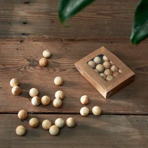 Riviera Maison Leonie - Natural Wood Decoration Balls - Decoratiemateriaal