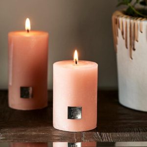 Riviera Maison - Rustic Candle pretty peach - 7 x 10 - Kaars