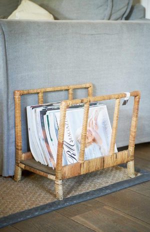 Riviera Maison Rustic Rattan Bleeker Magazine Holder - Lectuurbak - Rattan