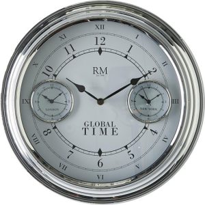 Riviera Maison - World Cities Clock - Klok - Maat M - Metaal