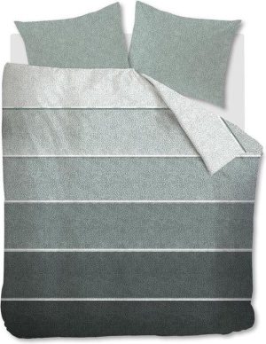 Riviera Maison dekbedovertrek Lammy green - lits jumeaux (240x200/220 cm incl. 2 slopen)