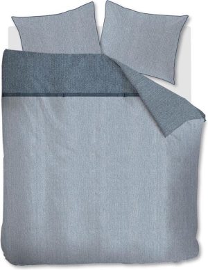 Riviera Maison dekbedovertrek Walton blue - lits jumeaux (240x200/220 cm incl. 2 slopen)