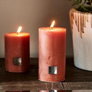 Riviera Maison - stompkaars - Rustic Candle apricot 7 x 13