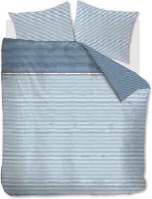 Rivièra Maison Pleaty Dekbedovertrek - Tweepersoons - 200x200/220 cm - Blauw