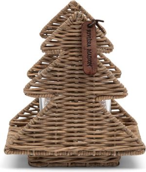 Rustic Rattan Lovely Trees Votive