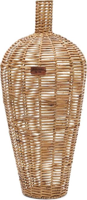 Rustic Rattan Weave Vase