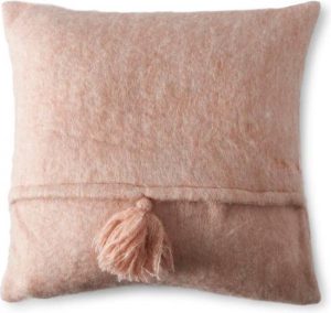 Tassel Pillow Cover pink 50x50