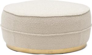 Taylor Footstool D80 White Sand